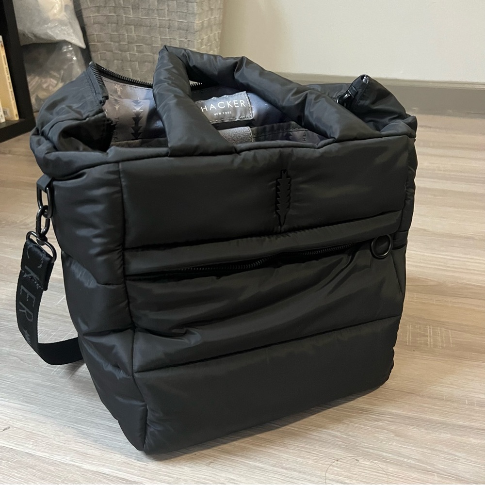Hacker Black Quilted Women's Bag